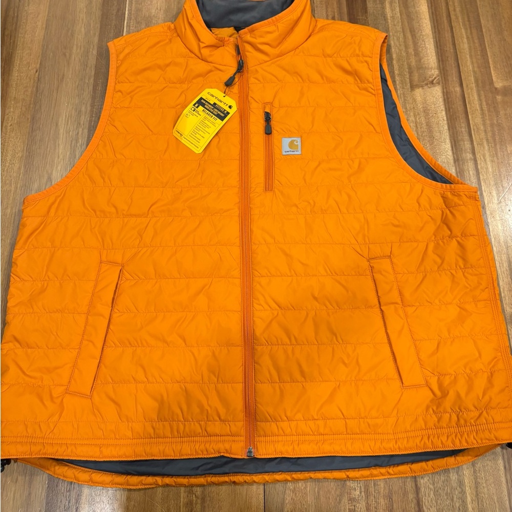 NWT Carhartt Rain Defender Insulated Vest Orange 3XL Relaxed Fit Workwear